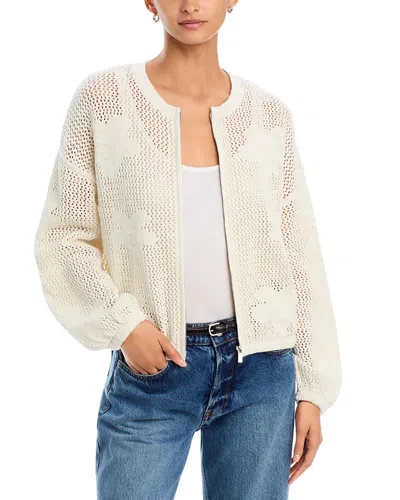 Sanctuary Daily Escape Zip Front Cardigan In White