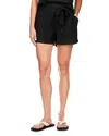 Sanctuary Daylight Linen Blend Shorts In Black