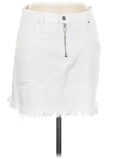 Pre-owned Sanctuary Denim Skirt In White
