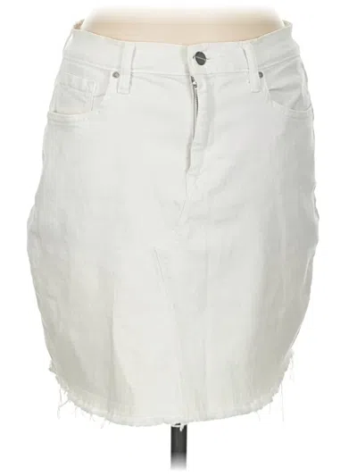 Pre-owned Sanctuary Denim Skirt In White