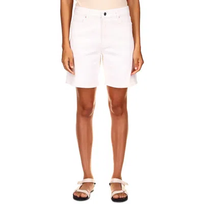Sanctuary Denim Womens Denim Boy Cut Bermuda Shorts In White