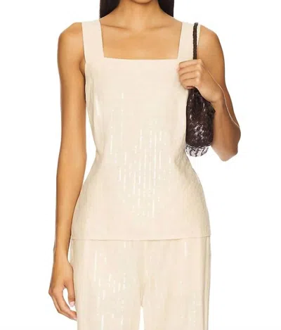 SANCTUARY DESERT TANK TOP IN SAND SEQUIN STRIPE