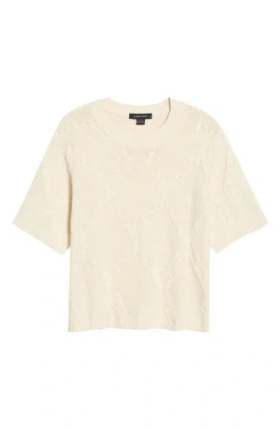 Sanctuary Diamond Stitch Sweater In Bone White