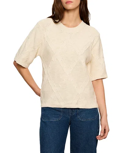 Sanctuary Diamond Stitch Sweater Tee In Neutral