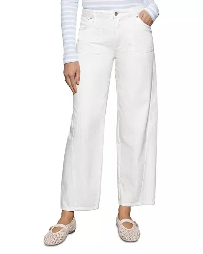 Sanctuary District Column Ankle Barrel Jean In Bleached White
