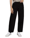Sanctuary District High Waist Barrel Leg Ankle Jeans In Black