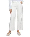 Sanctuary District High Rise Column Ankle Jeans In Bleached White In Bleached White