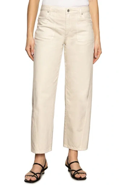 SANCTUARY SANCTUARY DISTRICT HIGH WAIST BARREL LEG ANKLE JEANS