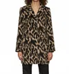 Sanctuary Downtown Button Front Jacket In Leopard Mirage In Multi