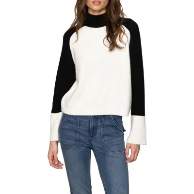 Sanctuary Downtown Colorblock Sweater In White