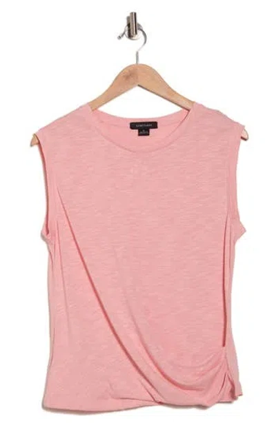 Sanctuary Draped Crewneck Tank In Pink