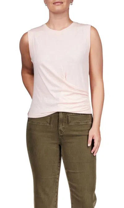 Sanctuary Draped Tank In Earth Pink In Multi