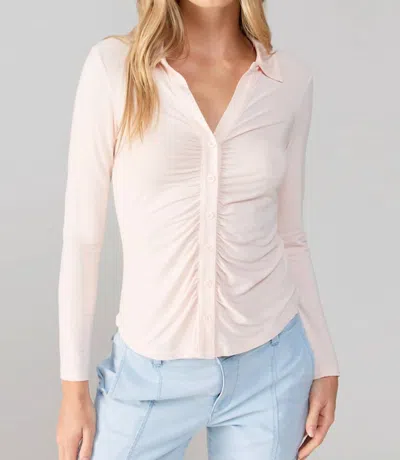 Sanctuary Dreamgirl Button Up Top In Rose Essence