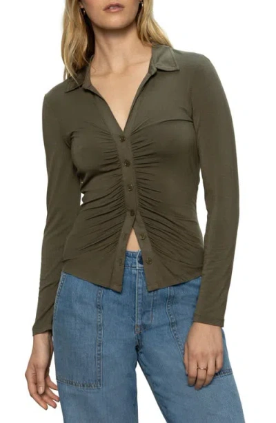 SANCTUARY SANCTUARY DREAMGIRL BUTTON-UP TOP