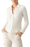 Sanctuary Dreamgirl Lace Button-up Shirt In Milk