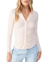 Sanctuary Dreamgirl Button Up Top In Rose Essence In Rose Essen