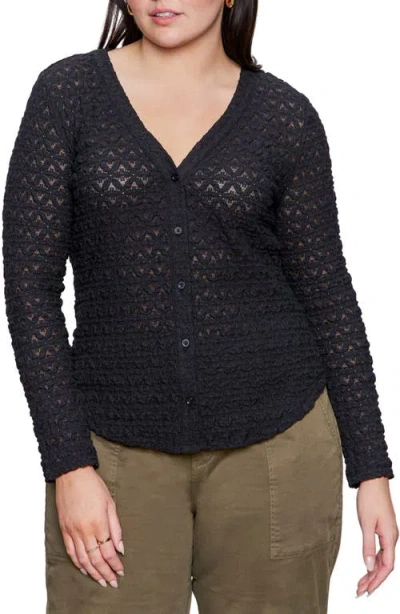 Sanctuary Dreamland Button-up Top In Black