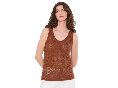 Sanctuary Dune Studded Tank Women's Sweater Ancient Clay: Xs (us 2) In Brown