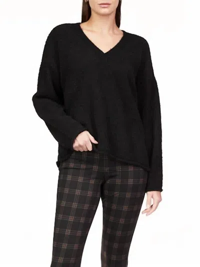 Sanctuary Early Sunset V Neck Sweater In Black