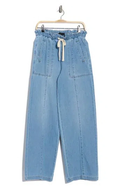 Sanctuary East To West Wide Leg Pants In Blue