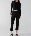 Sanctuary Eastend Mod Crop Trousers In Black In Black