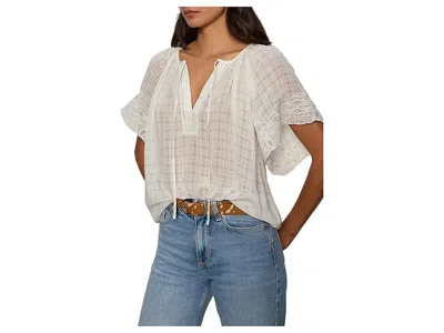 Sanctuary Easy Brunch Embroidered Blouse In Gray