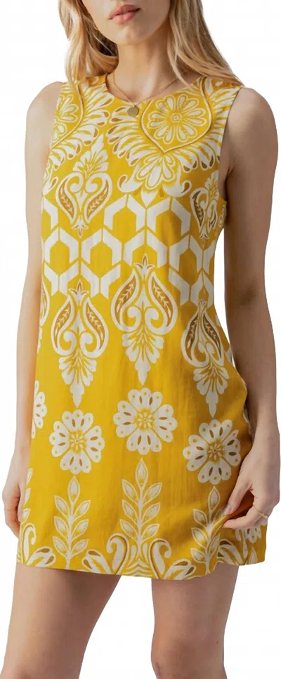 Sanctuary Easy Shift Dress In Summer Honey In Yellow