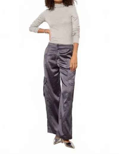 Sanctuary Elite Cargo Pants In Grey In Purple