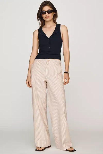 Sanctuary Eloise Mid-rise Wide-leg Pants In White