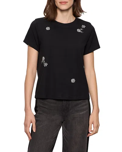 Sanctuary Embellished Tee In Black