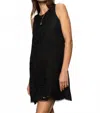 Sanctuary Embroidered Blooms Mini Dress In Black