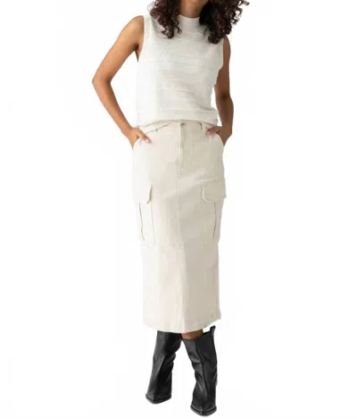 Sanctuary Essential Cargo Standard Rise Skirt In French Vanilla In Multi