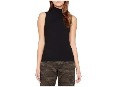 Sanctuary Essential Sleeveless Mock Neck Tank In Black