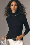 Sanctuary Essential Turtleneck Top In Black