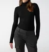 SANCTUARY ESSENTIAL TURTLENECK TOP IN BLACK