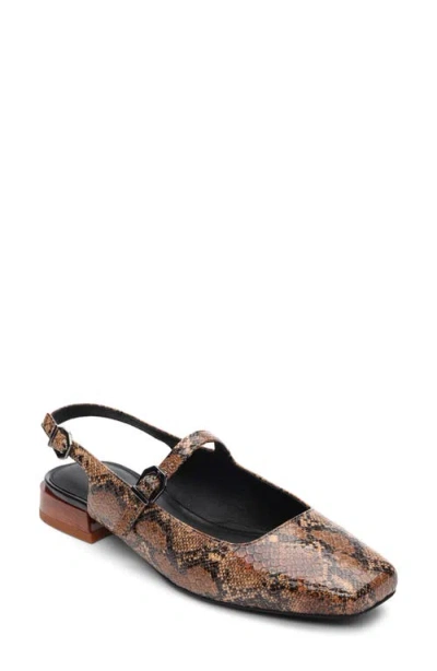 Sanctuary Everly Slingback Mary Jane In Brown/ Black