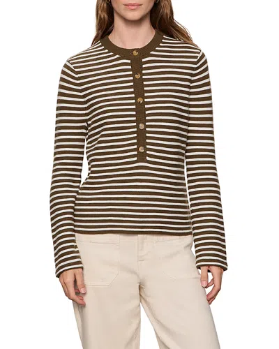 Sanctuary Everyday Henley Sweater In Brown