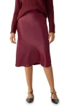 Sanctuary Everyday Satin Midi Skirt In Purple