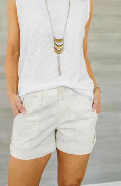 Sanctuary Explorer Patch Pocket Short In Tan Camo In Multi