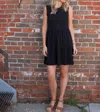Sanctuary Exposed Seams Muscle Tank Dress In Black In Black