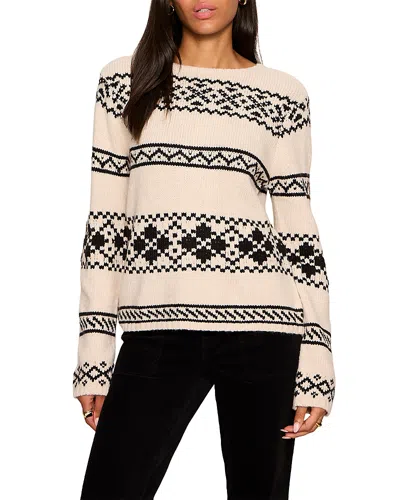 Sanctuary Fair Isle Boat Neck Sweater In Pink