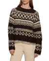 Sanctuary Fair Isle Crewneck Sweater In Multi