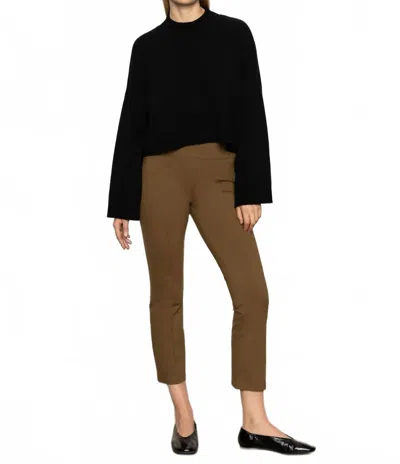 Sanctuary Fairway Mid Rise Leggings In Dirty Martini In Black