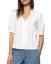 Sanctuary Fall Into You Cotton Button-up Top In White