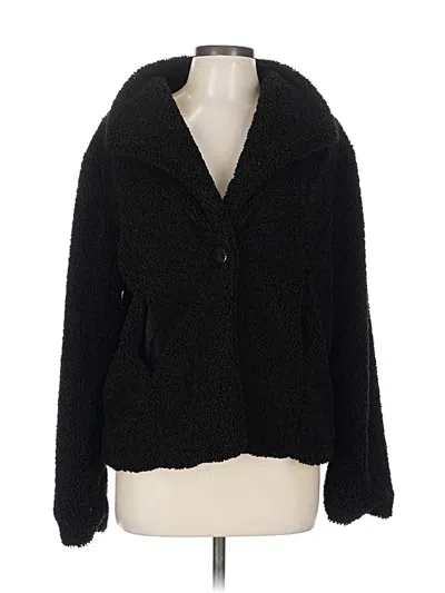 Pre-owned Sanctuary Faux Fur Jacket In Black