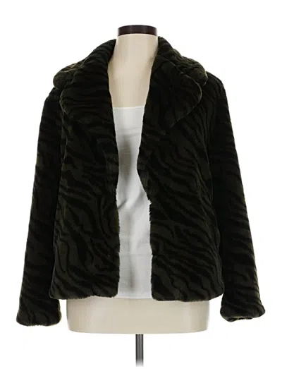 Pre-owned Sanctuary Faux Fur Jacket In Black