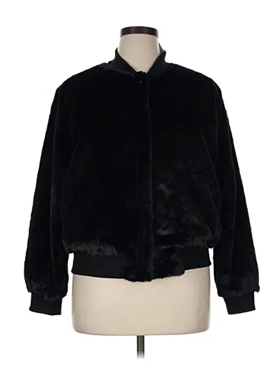 Pre-owned Sanctuary Faux Fur Jacket In Black