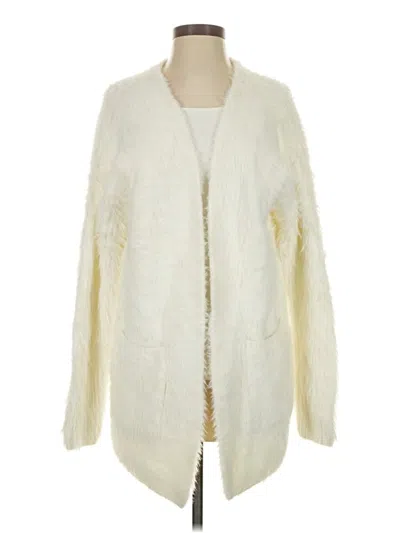 Pre-owned Sanctuary Faux Fur Jacket In Ivory