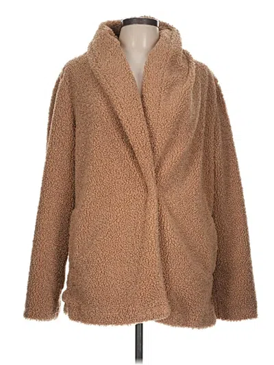 Pre-owned Sanctuary Faux Fur Jacket In Tan