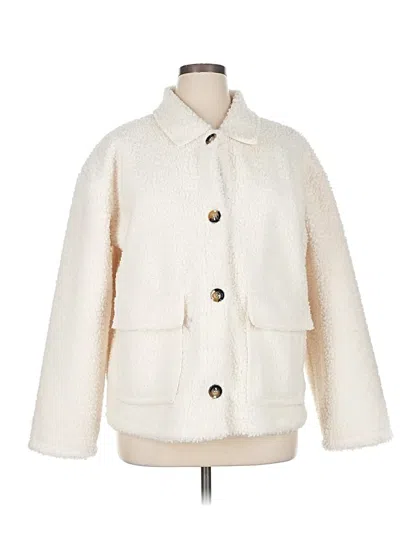 Pre-owned Sanctuary Faux Fur Jacket In White